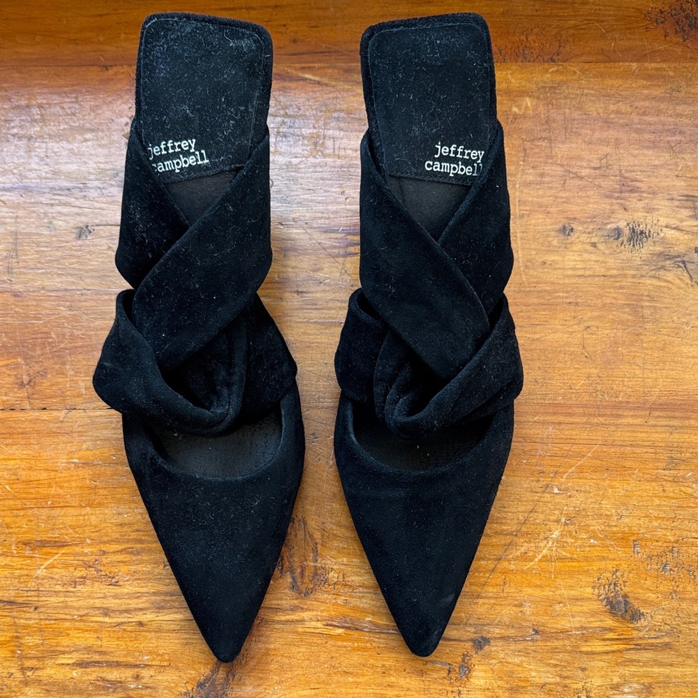 Jeffrey Campbell Black Velvet Heels